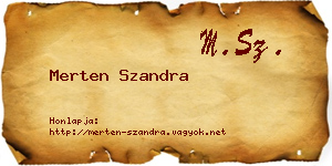 Merten Szandra névjegykártya